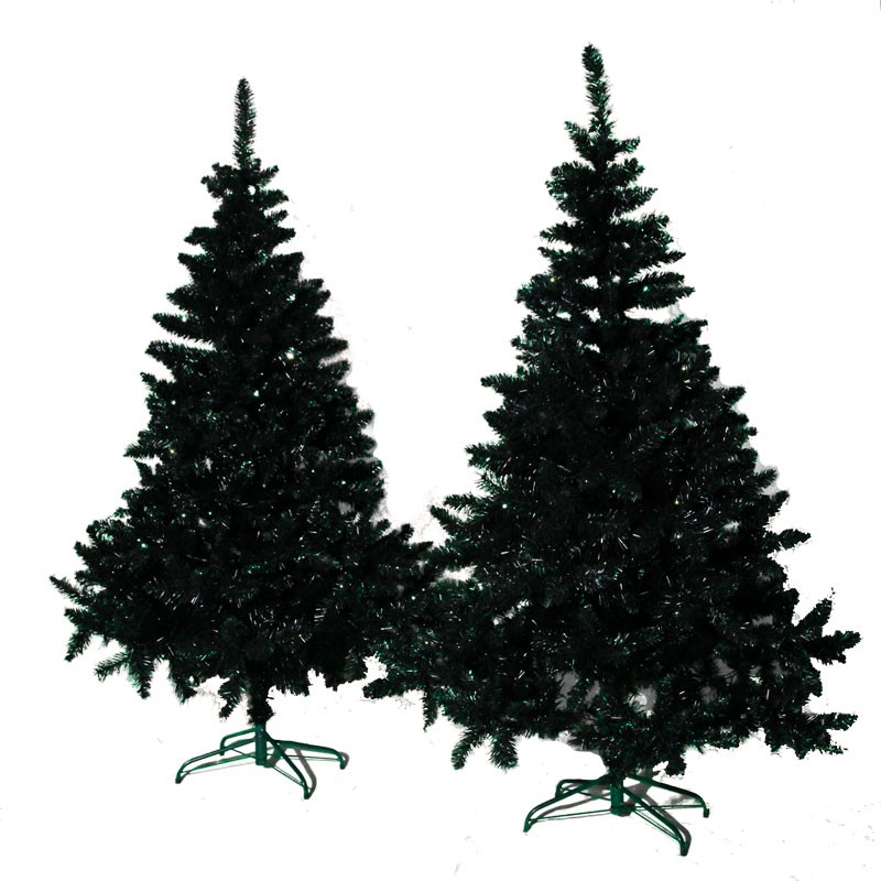 Sapin de Noël noir irisé